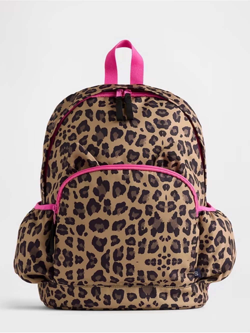 Kids gap Leopard Print Backpack with Pink Trim